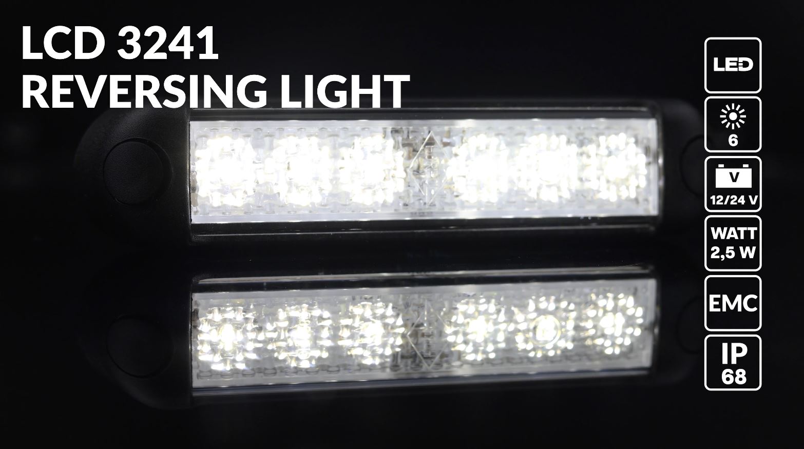 Luz de marcha atrás LCD 3241